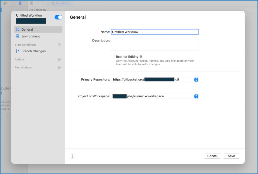 Team of developers collaborating on a cloud-based iOS development project