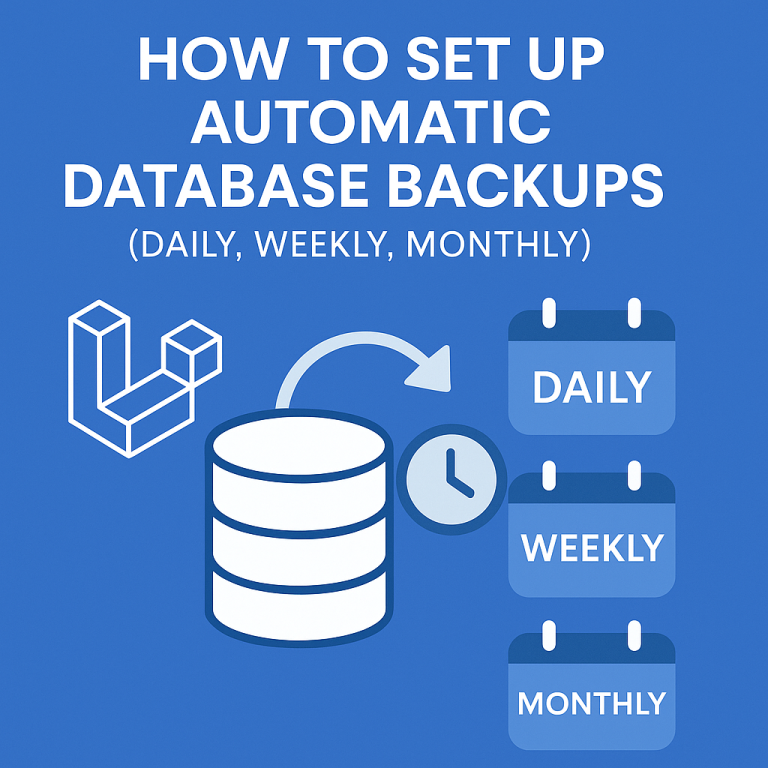 How to Set Up Automatic Database Backups (Daily, Weekly, Monthly) in Laravel 12
