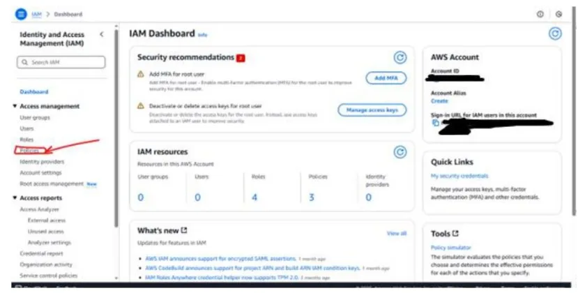 Successful user registration response from AWS Cognito in Postman