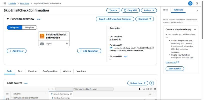 AWS IAM policy creation panel for Cognito user pool permissions