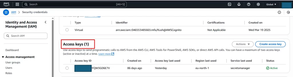 Laravel upload page showing success message and uploaded image displayed via S3 URL