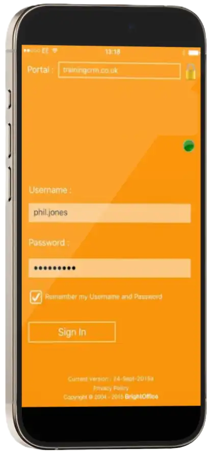 Custom CRM application