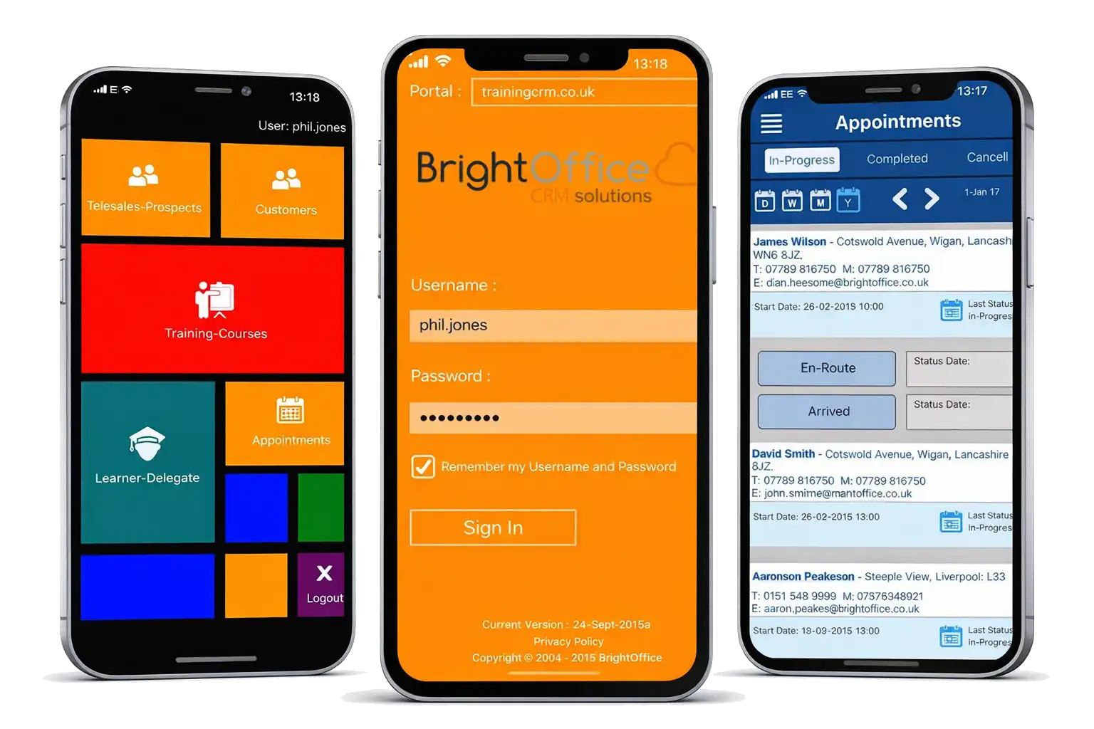 Custom CRM Application screenshot
