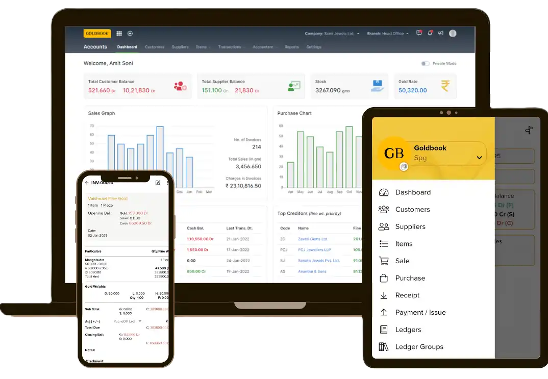 GoldBook screenshot